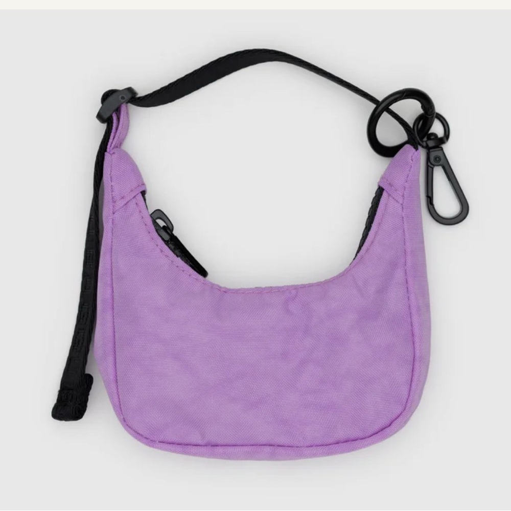 NWT BAGGU Mini Bag in Purple and Black